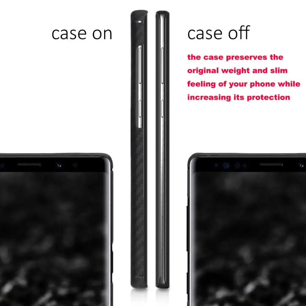 Ультратонкий чехол из арамидного волокна для Samsung Galaxy Note 9 роскошный углеродного
