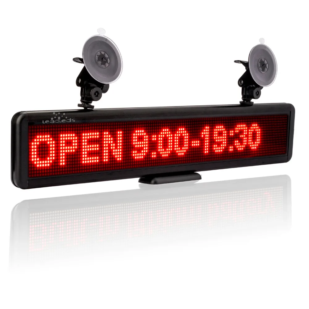 

12v Car Led Sign Scrolling Advertising Message Russian Display Board Multi-Purpose Programmable Rechargable Built-in Battery