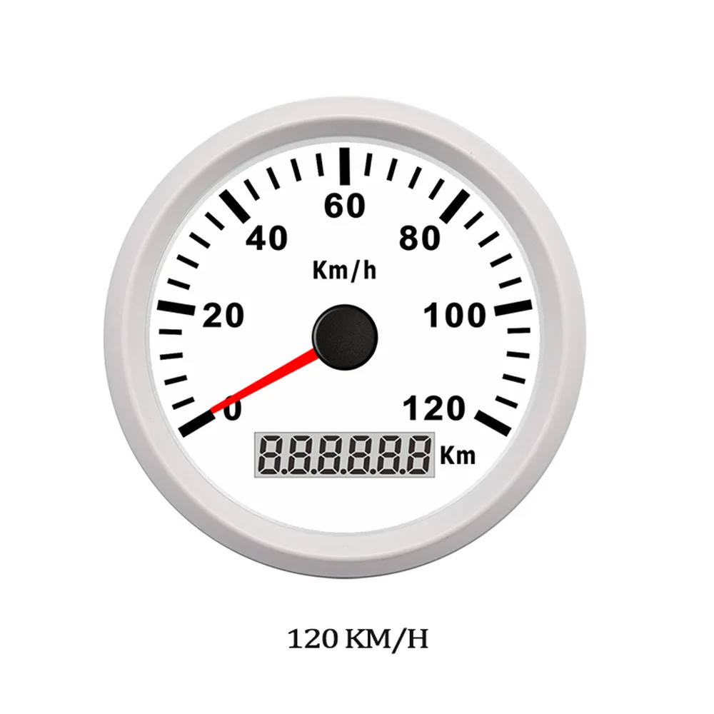 WW 120KMH Цифровой gps измеритель скорости 120 200 kmh красный светодиодный датчик скорости для Honda мотоцикла автомобиля лодки IP67 водонепроницаемый - Цвет: WW 120KMH