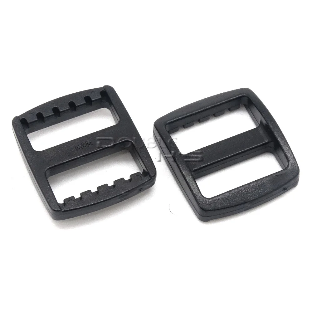 

500pcs/lot 3/4" Plastic Slider Tri-Glide Adjust Buckles Backpack Straps Webbing 20mm Black