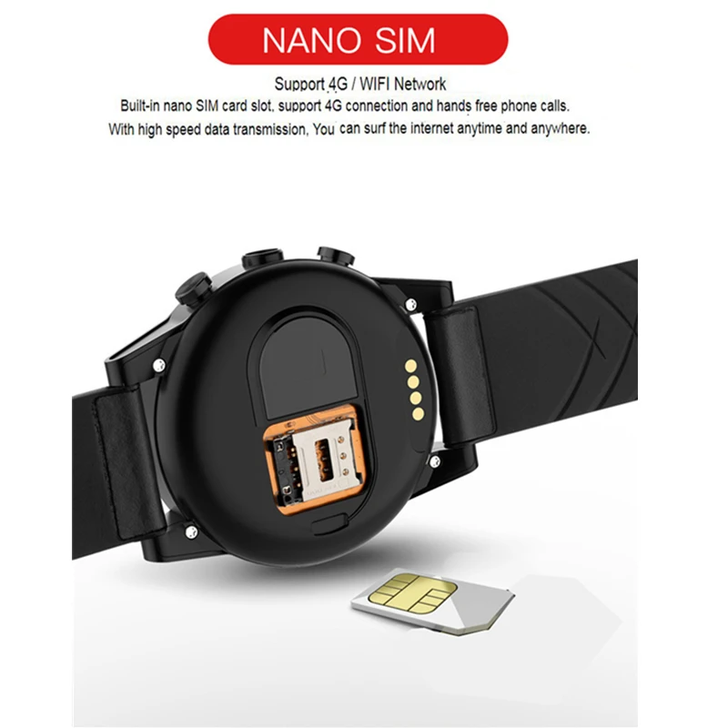Bluetooth Smartwatch X360 поддержка 3 ГБ + 32 Гб 4G сердечного ритма IP67 Android 7 1 водонепроницаемые