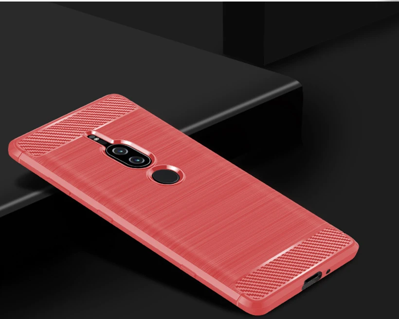 Углеродное волокно чехол для sony Xperia XA1 ультра XZ1 XA2 XA3 XZ2 компактный XZ3 XZ4 L1 L2 L3 XA4 XZ5 2 20 10 Plus чехол силиконовый чехол