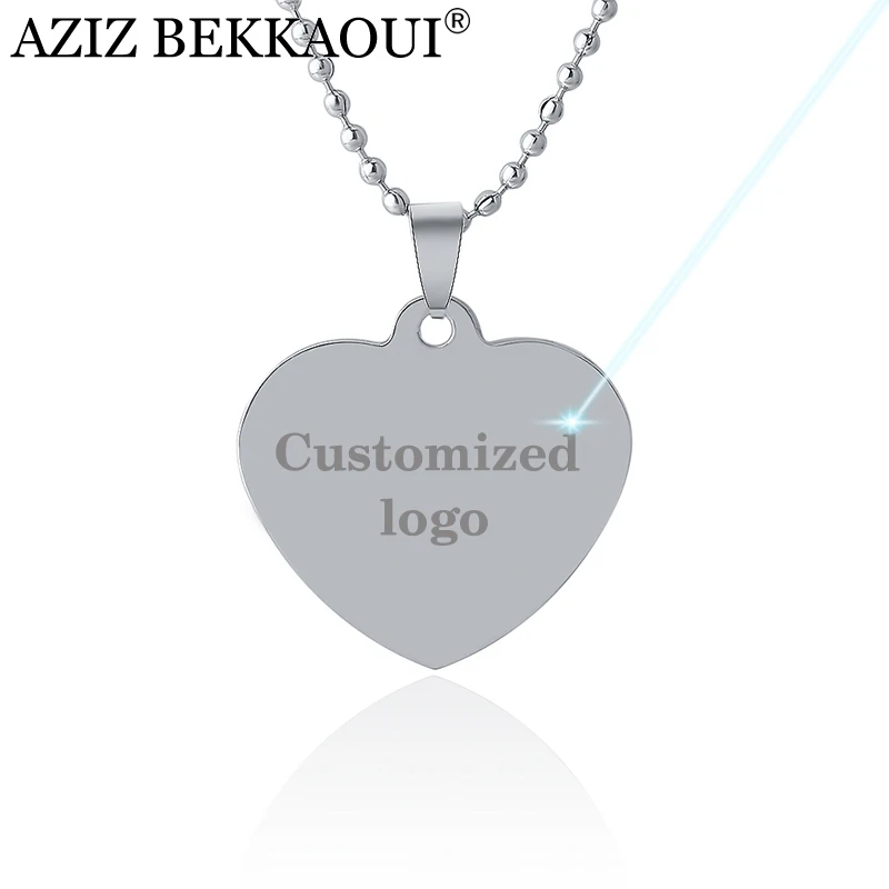 DIY подвеска с именем собаки ожерелье идентификационная бирка из нержавеющей