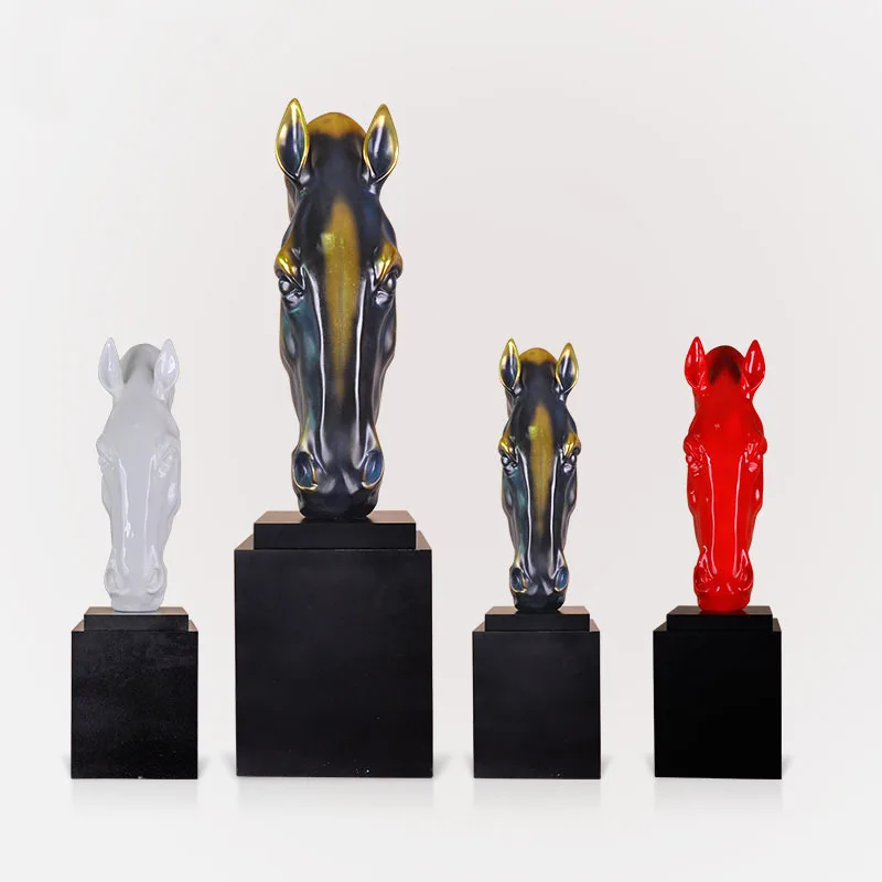 

Horse sculpture resin crafts decoration decorations fall Malaysian Creative Hotel opened housewarming gifts gift