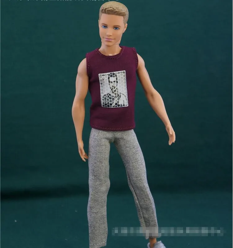 New 10Pcs=5 Clothes Suits+5 Shoes Fashion KEN Outfit Suits Boyfriend and accessories Clothing For barbie Doll | Игрушки и хобби