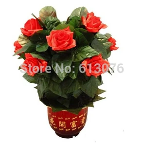 Куст цветущей розы на пульте управления, 10 цветов, волшебный трюк, магический цветок