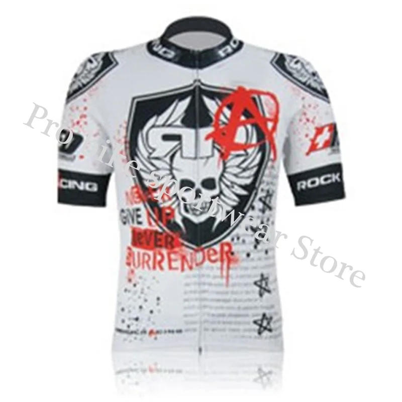 Only jersey 1 ROCK Racing, летняя мужская футболка для велоспорта, комплект с коротким рукавом, дышащие шорты, одежда для велоспорта, Hombre Ropa Ciclismo Maillot - Цвет: Only jersey 1