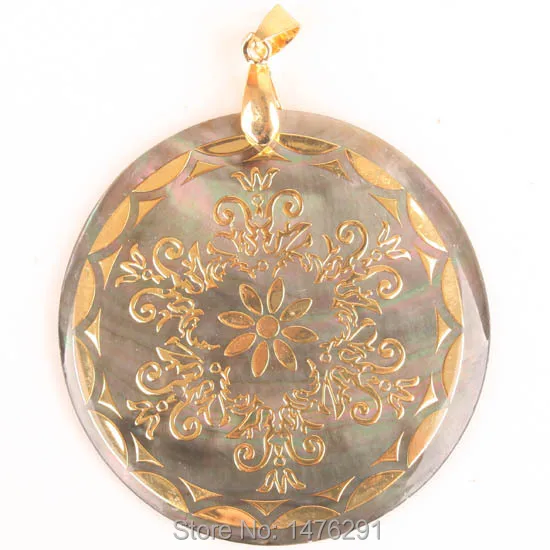 Кулон перламутровый круглый с узором 50 мм|bead pendant|pendant typesbeaded pewter |