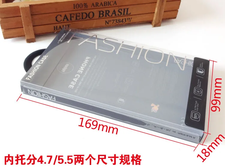 500 шт. Оптовая универсальная пластиковая кристальная PVC торговая упаковка пустые упаковочные коробки коробка чехол для iPhone 7 и выше.