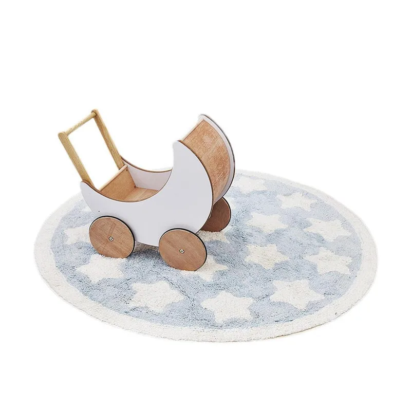 INS скандинавский игровой коврик мягкие удобные игровые коврики с синими звездами