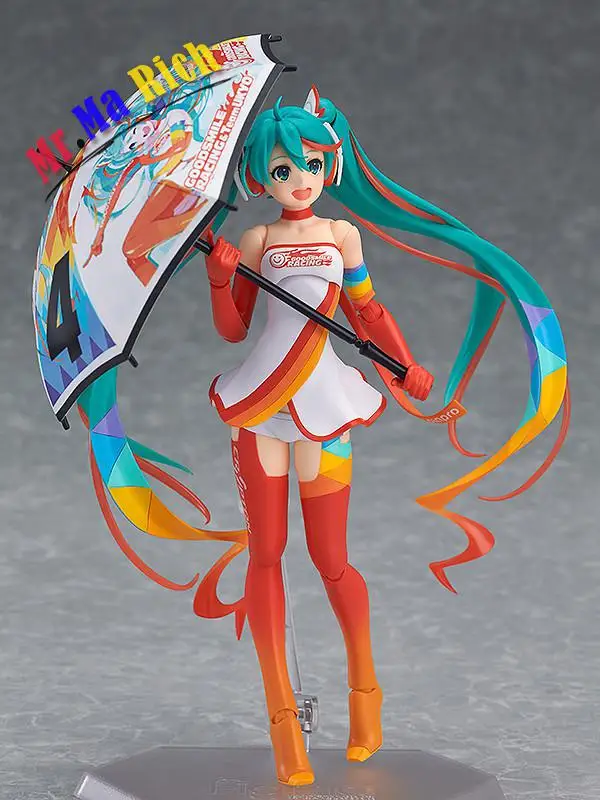 Манга Аниме Figma Hatsune Miku Vocaloid Sp 078 Мику гонщик 2016 Ver. Фигурка Модель Коллекция
