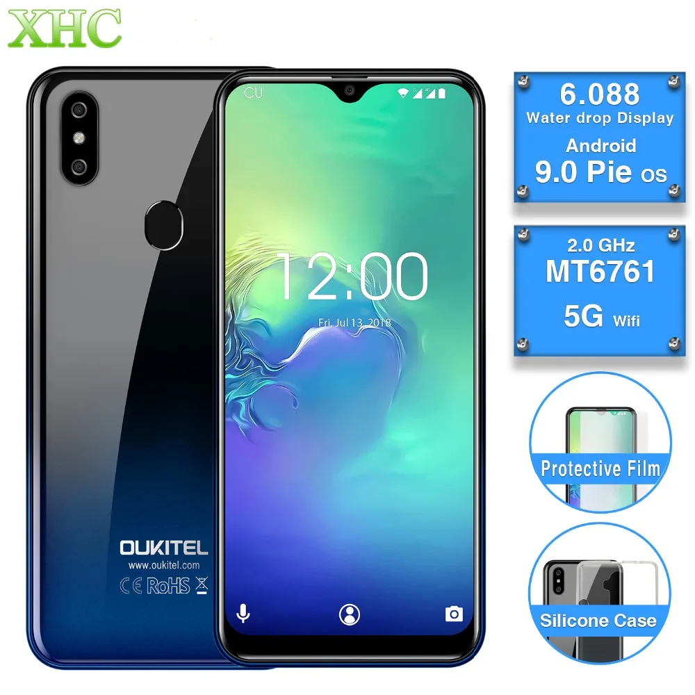 OUKITEL C15 Pro 2 Гб 16 Android 9 0 мобильный телефон 4 ядра отпечатков пальцев уход за кожей