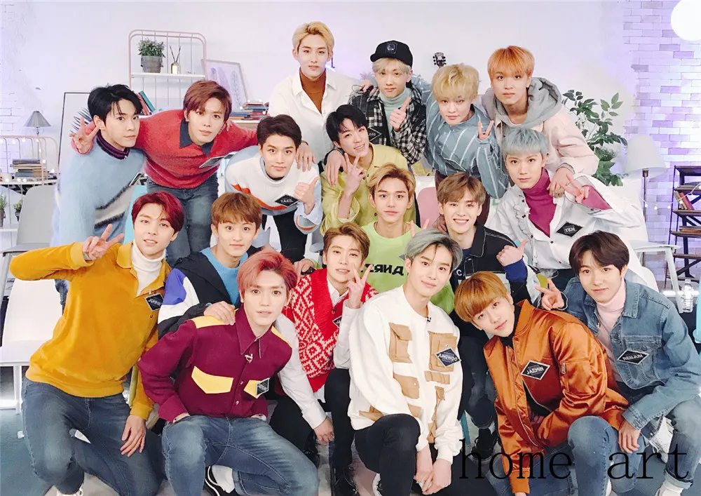 NCT корейский постер музыкальной группы ясное изображение наклейки на стену украшение дома хорошее качество принты белая бумага с покрытием для домашнего искусства бренд