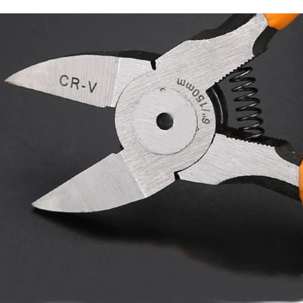 Everpower Electrician 6-Inch CR-V Wire Cutter Steel Diagonal Cutting Pliers with Spring Loaded for Cable Ties Plastic Parts | Инструменты