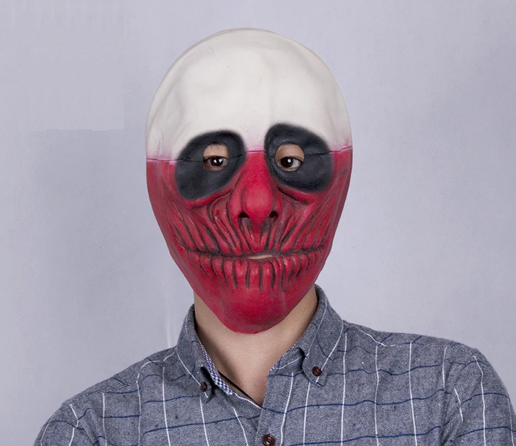 Новинка маска из латекса на лицо клоуна для взрослых и детей от PAYDAY 2 маскарадное