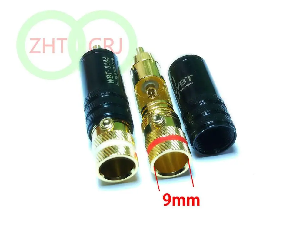 20 шт. высококачественный медный позолоченный адаптер RCA Без припоя|Соединители| |