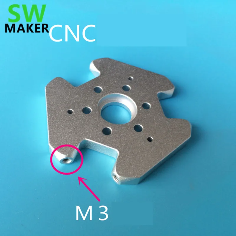 SWMAKER 3D принтер запчасти из алюминиевого сплава Delta коссель рыбий глаз эффектор M3 Резьбовая подвесная платформа