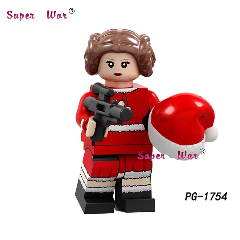 Один Санта Счастливого Рождества Leia Darth Vader строительные блоки Модель Кирпичи игрушки для детей - Цвет: PG1754