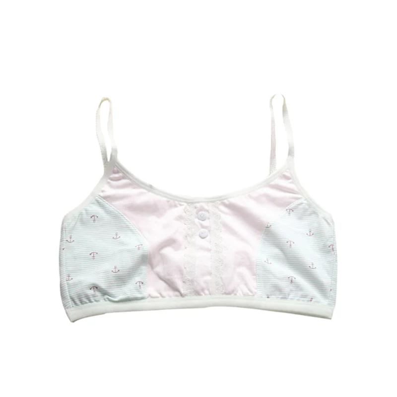 Тренировочный бюстгальтер из хлопка для девочек милый подростков одежда От 10 до