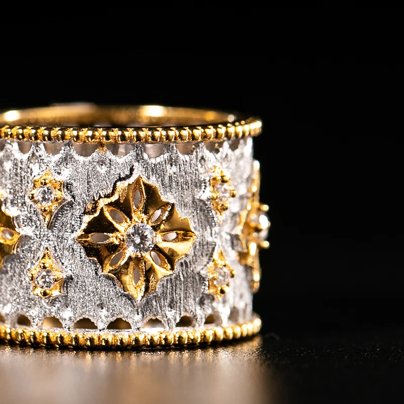 Женское ювелирное изделие из серебра 925 пробы в винтажном стиле|925 jewelry|zircon ringring