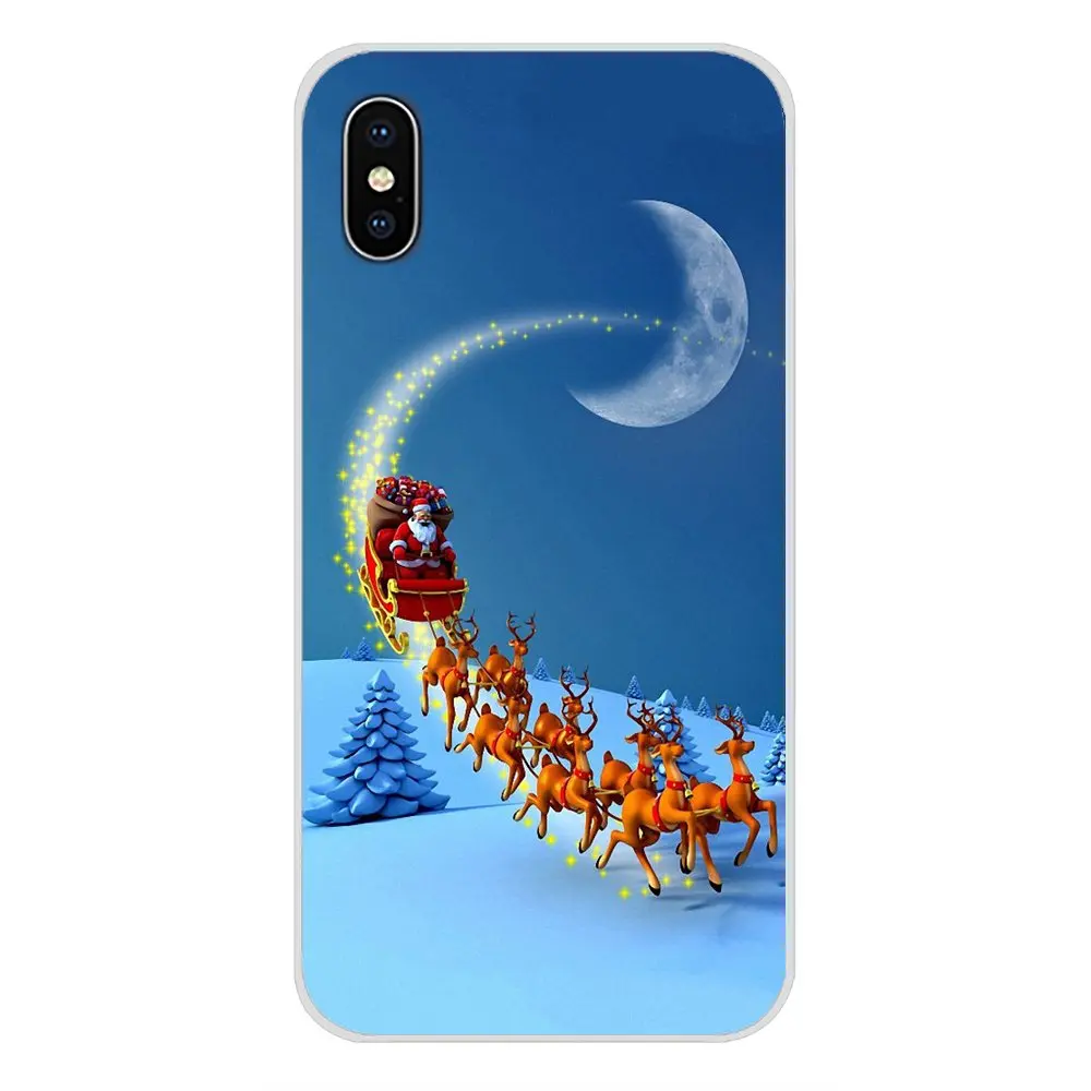 Прозрачный чехол из ТПУ с новым годом и Рождеством для Xiaomi Redmi 4A S2 Note 3 3S 4 4X5 Plus 6 7 6A