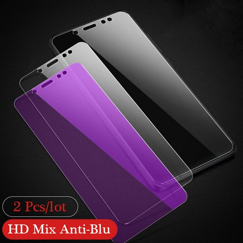 HD And Anti-Blue-Ray 2 шт Полное закаленное стекло для Xiaomi Redmi Note 7 8 5 Pro Анти-синий луч 0,26 мм 9H Защитная пленка для экрана на стекло Redmi 7 8 8A - Цвет: HD And Anti-Blue-Ray