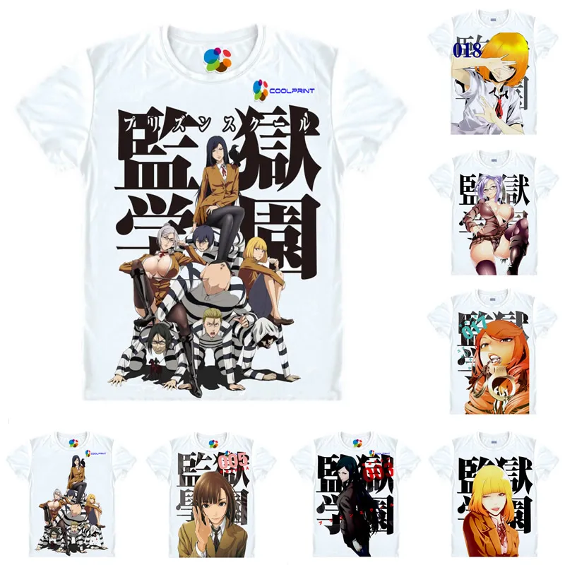 Аниме рубашка Coolprint футболки для школы тюрьмы многостильные рубашки Meiko Shiraki Hana
