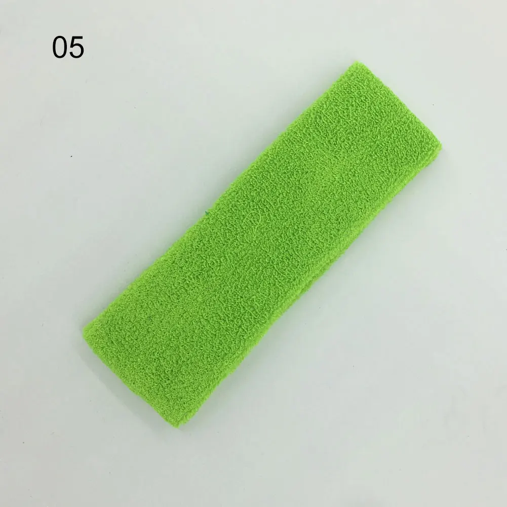 05 QiuXiang Green Головная повязка для бега, эластичная хлопковая повязка для йоги, повязки для волос,, Хит, мужская, женская, для спорта на открытом воздухе, головная повязка для бадминтона, тренировок, тренажерного зала - Цвет: 05 QiuXiang Green