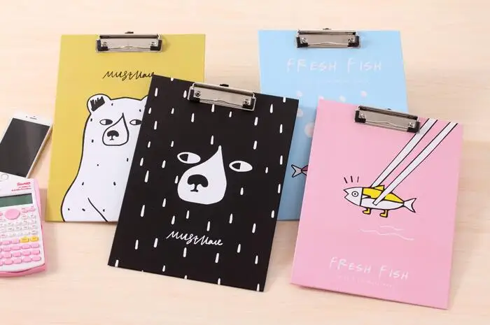 A4 планшет для бумаг Мультяшные бумажные блоки записей в виде большой папки