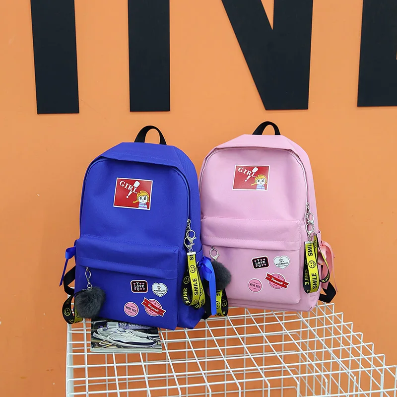 Холщовый Рюкзак милый женский модный вышивка 2018 рюкзаки для подростков женские