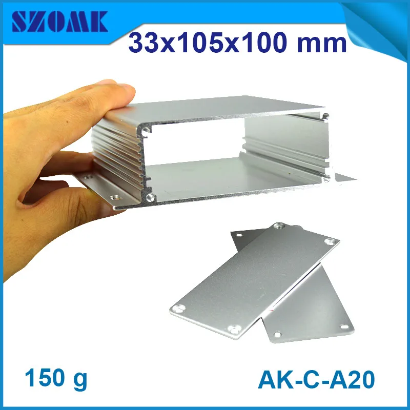 4 шт./лот под заказ и анодирование алюминиевых профилей для электроники 33x105x100