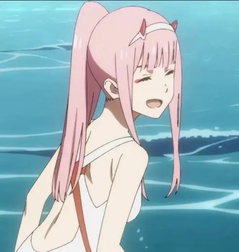 DARLING in the FRANXX Code 02 косплей парик конский хвост ноль два купальные костюмы Длинные прямые розовые плавательные прически синтетические волосы