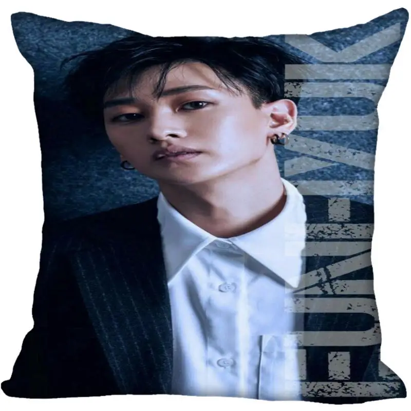 Пользовательские Kpop супер Junior Lee Hyuk Jae Печатных Квадратных шелковые наволочки 40x40 см, 35x35 см одна сторона атласная наволочка индивидуальный логотип - Цвет: 16