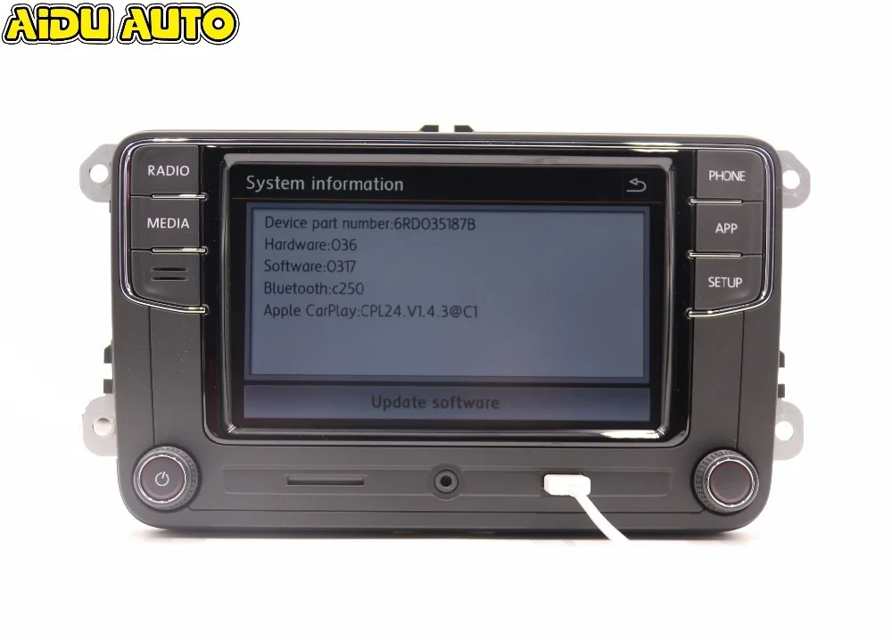 RCD330 RCD330G Plus Carplay MIB радио для автомагнитола VW Golf 5 6 Jetta MK5 MK6 CC Tiguan Passat B6 B7 поло touran 6RD035187B Mirrorlink 1 ГБ