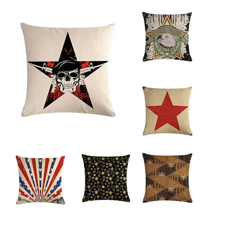 Подушка для опоры Син флаг серии из Новый год HomerDecor чехол подушки Pillowca|Наволочки|