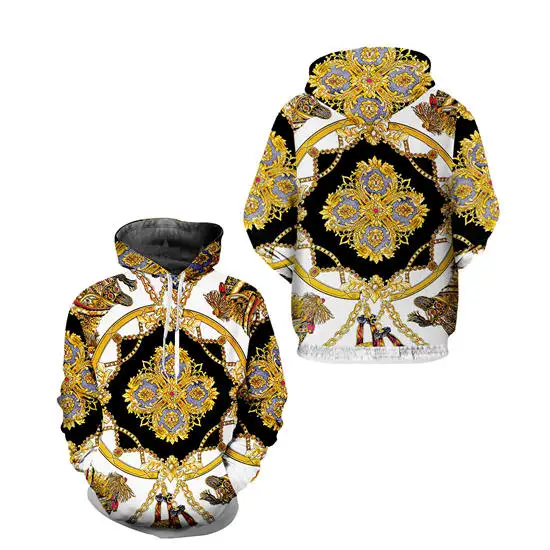 hoodie Funky/толстовка с капюшоном и штаны для бега, комплект из 2 предметов, унисекс, в стиле хип-хоп, пуловер с золотой цепочкой, спортивные костюмы с капюшоном+ брюки - Цвет: hoodie
