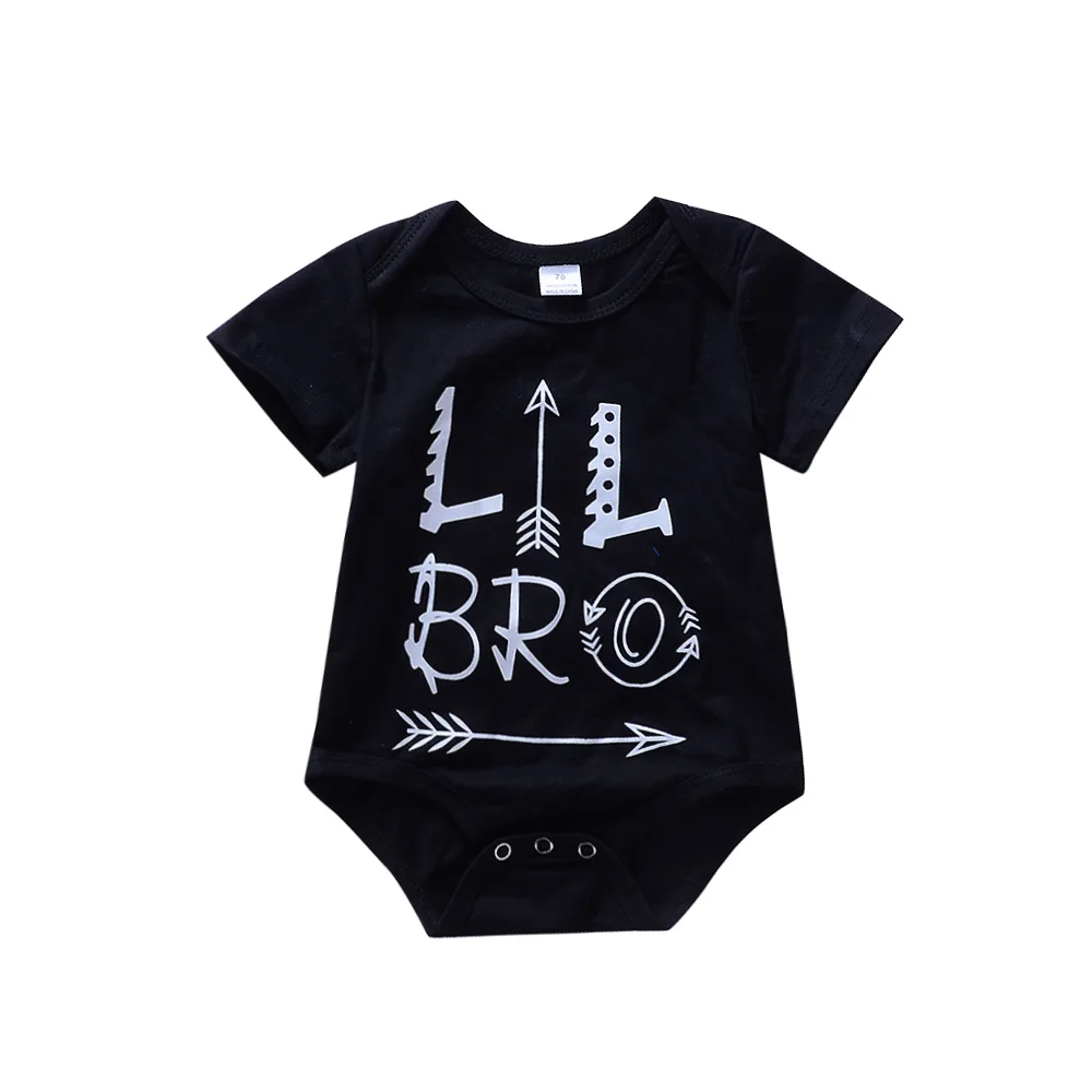 Детский комбинезон для младенцев с маленьким бралом модная черная хлопковая