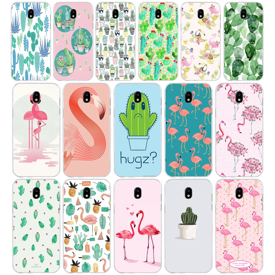 214SD милый мягкий силиконовый чехол из ТПУ с фламинго КАКТУСОМ цветком для