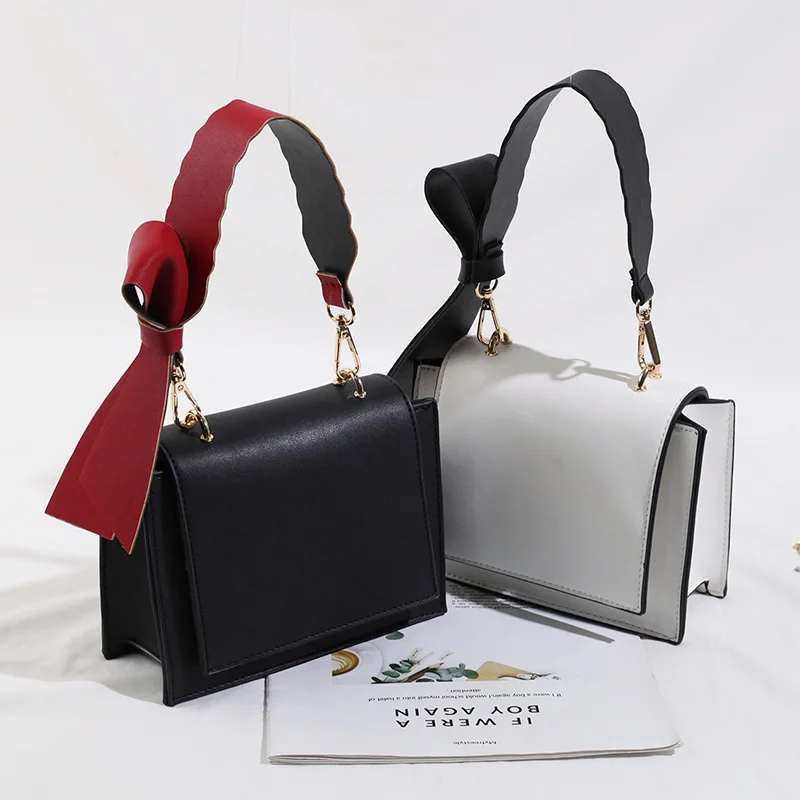 Женская сумка FuAhaLu новая модная для девушек на плечо с широким ремешком маленькая