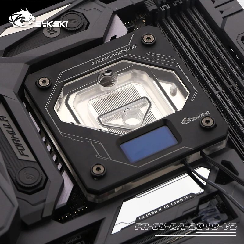 BYKSKI cpu водоблок для Intel LGA 2011 2066 1366 1156 1155 1151 1150. Медь блок. P/N: FR-CU-RA-2018-V2 | Компьютеры и