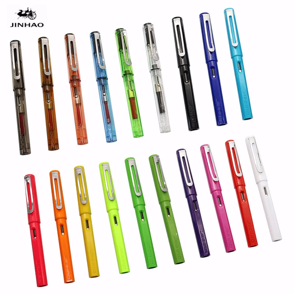 JINHAO 599 перьевая ручка студенческая мода средняя и тонкая для подарка школьные