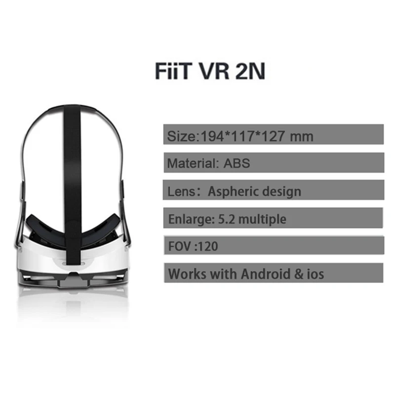 Новинка! Смартфон виртуальной реальности Fiit 2N VR 3D очки Google Cardboard модель видеоигр