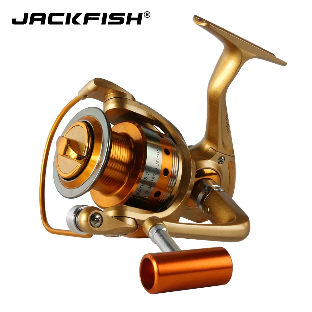 JACKFISH Спиннинг Удочка Комбо Телескопическая + 10BB Рыболовная катушка колеса