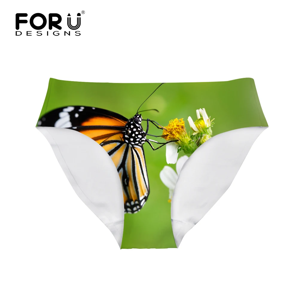 FORUDESIGNS сексуальное женское нижнее белье с цветочными бабочками бесшовные
