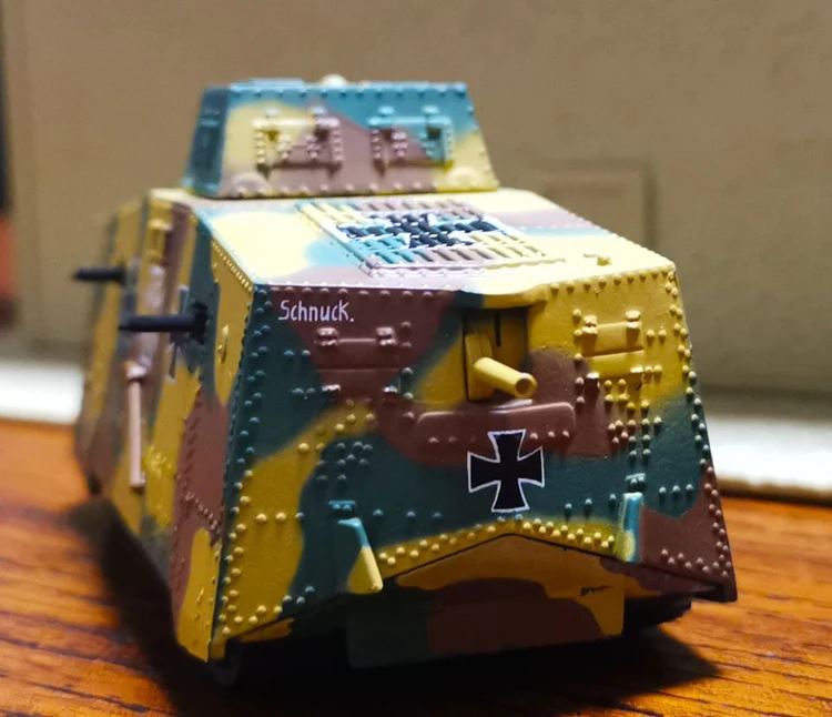 1/72 WWI немецкий A7V Camo Set2 готовая модель от Panzerkampf |