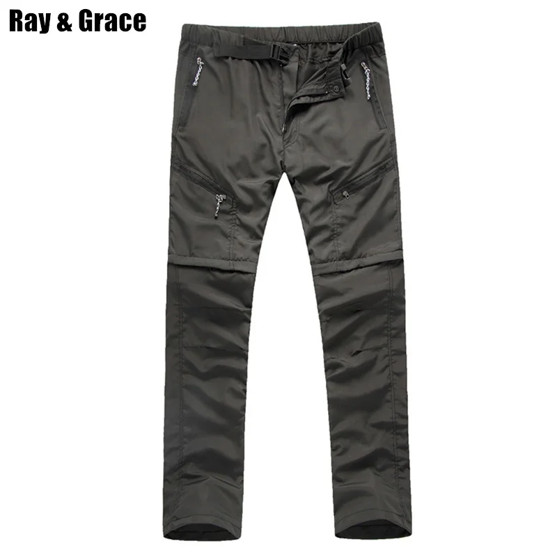 Легкие быстросохнущие брюки трансформеры RAY GRACE для мужчин карго шорты пешего