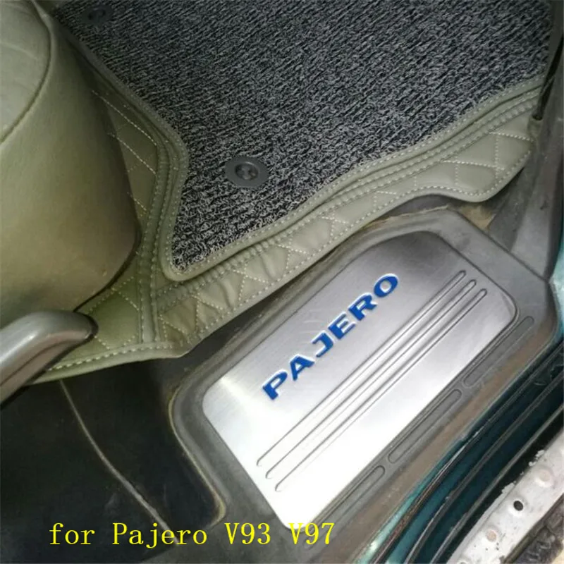 304 нержавеющая стальная светодиодная накладка на ступеньку/порог дверь педаль