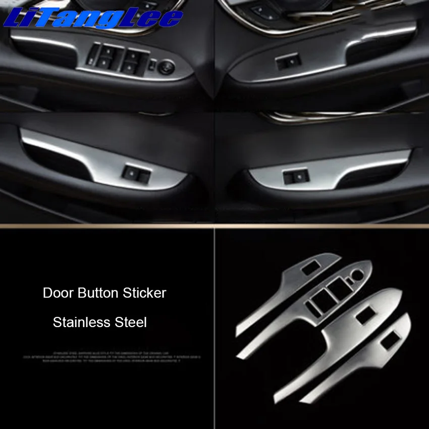 

Auto Door Button Decoration For Cadillac ATSL Car Inner Handle Stainless Steel Interior Refit Styling