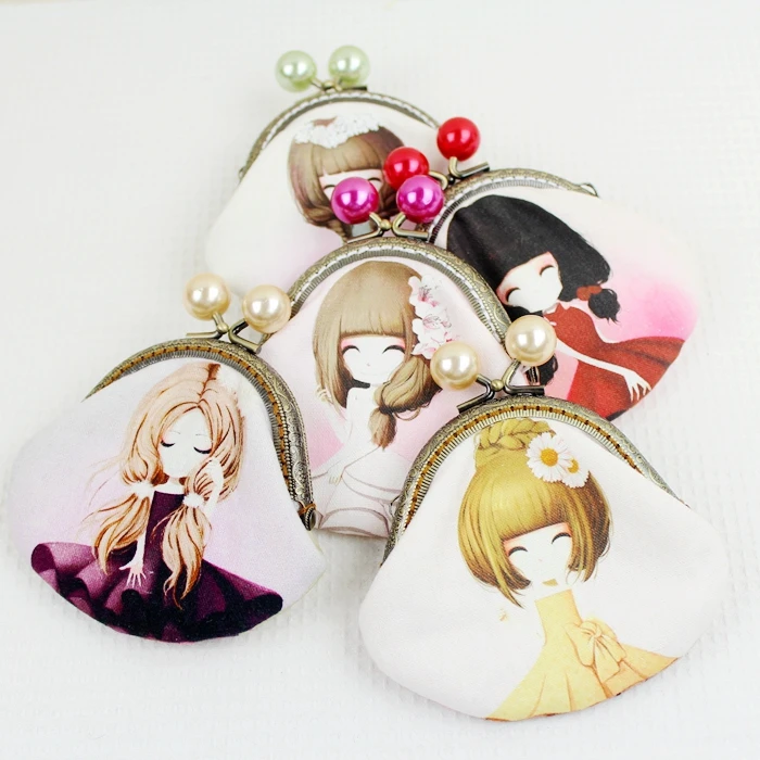 Кошелек из хлопчатобумажной ткани для девочек 8 5 см | Дом и сад