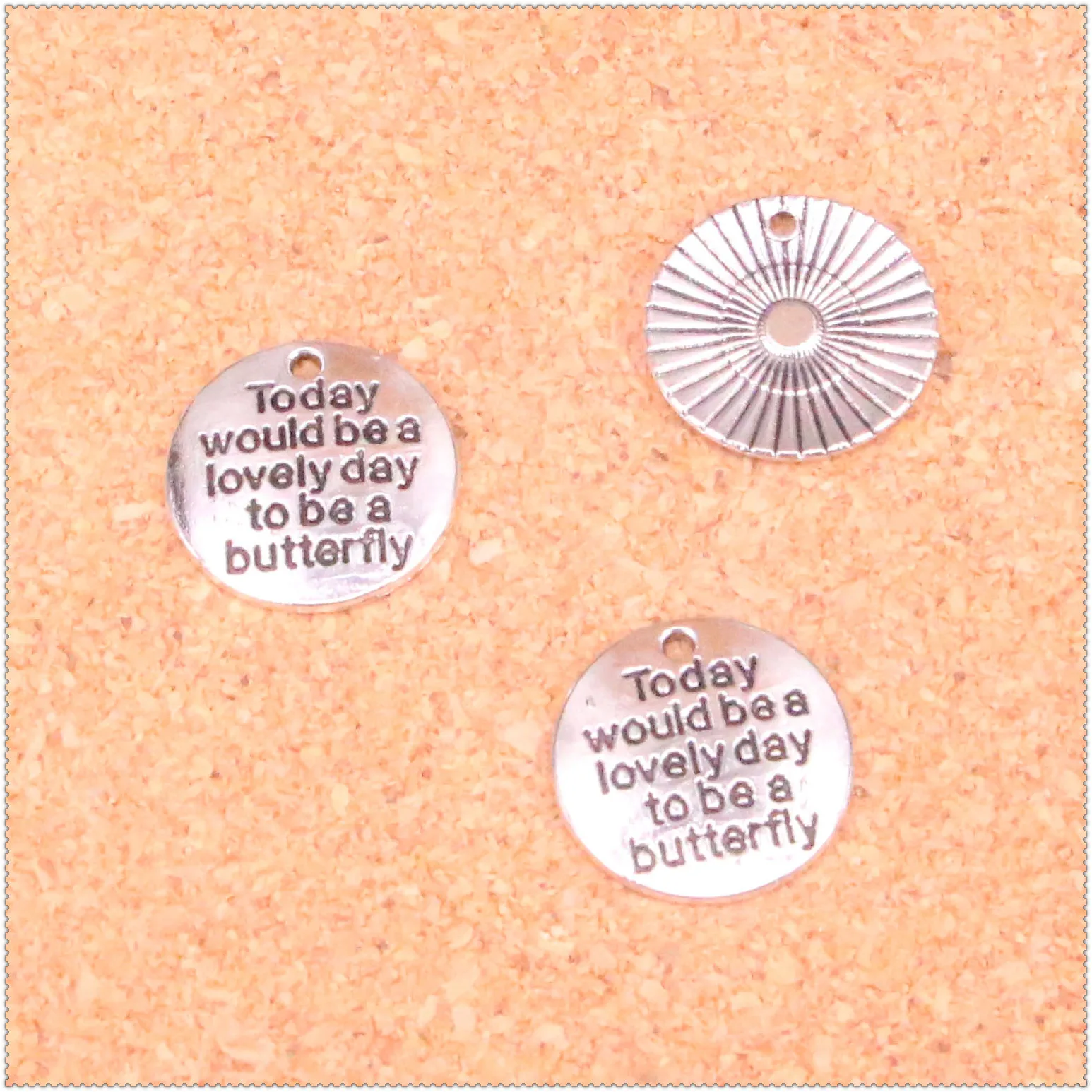 12 шт сегодня прекрасный день бабочки Подвески для изготовления ювелирных